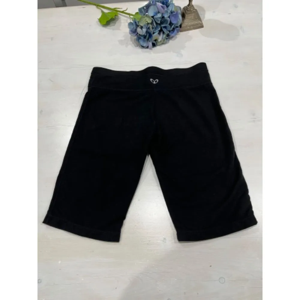 Purity Black Bike Shorts High Waist Athletic Casual Cotton‎ Blend M/M Size M - Image 6