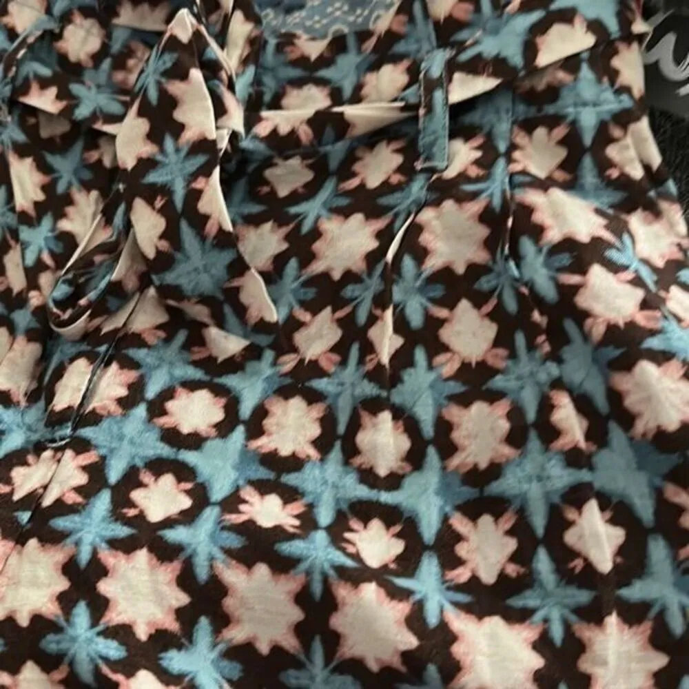 LOFT Paperbag Pull On Shorts Floral Linen‎ Blend XS - Image 6