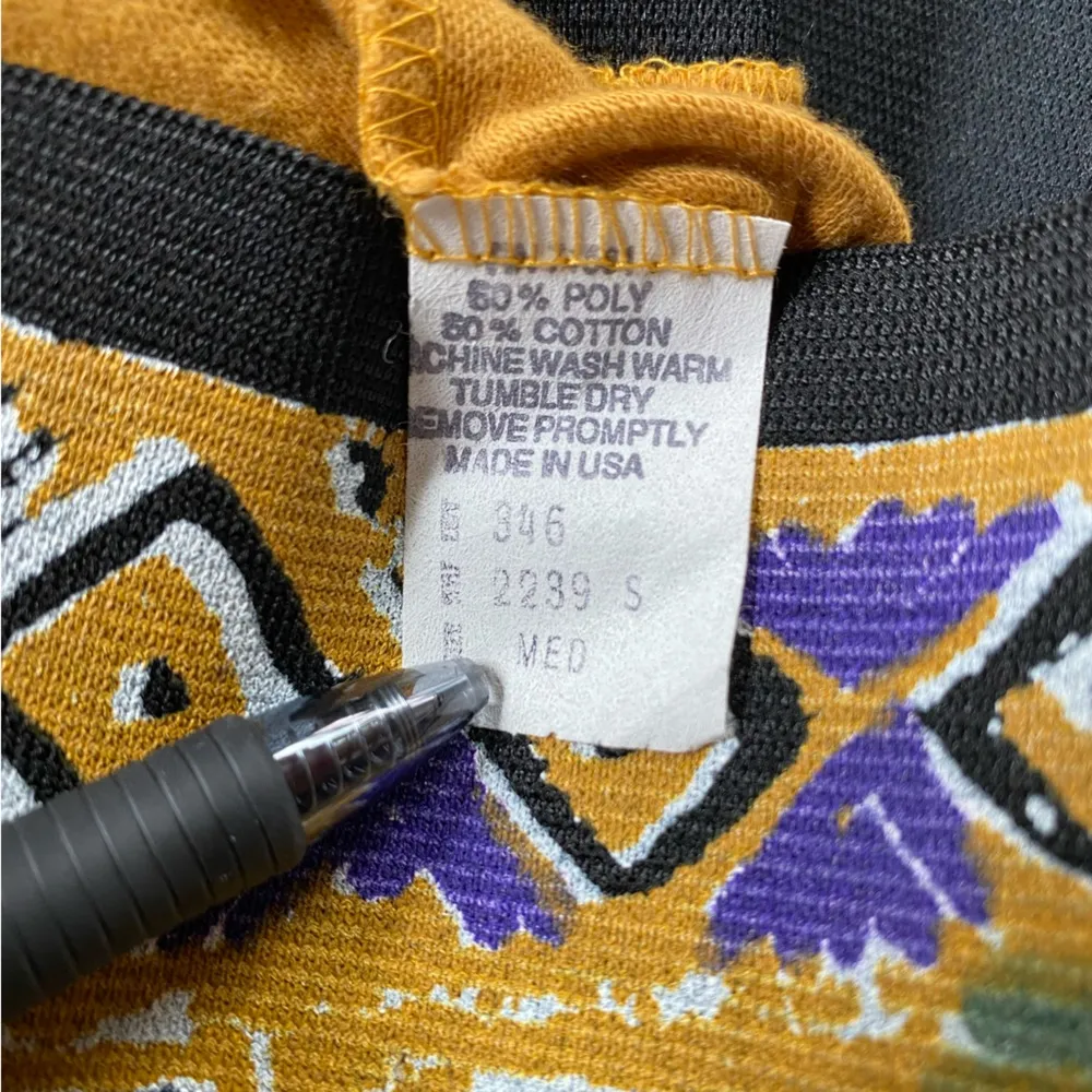 Vintage 80s/90s Boho Tribal Dance, Yoga, Lounge Pants Gold Size undefined - Image 5