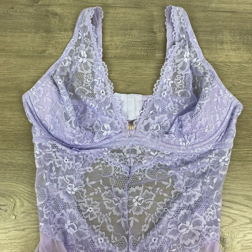 Savage x Fenty Lilac Purple Lace Teddy Bodysuit Sz.2X NWT - Image 4
