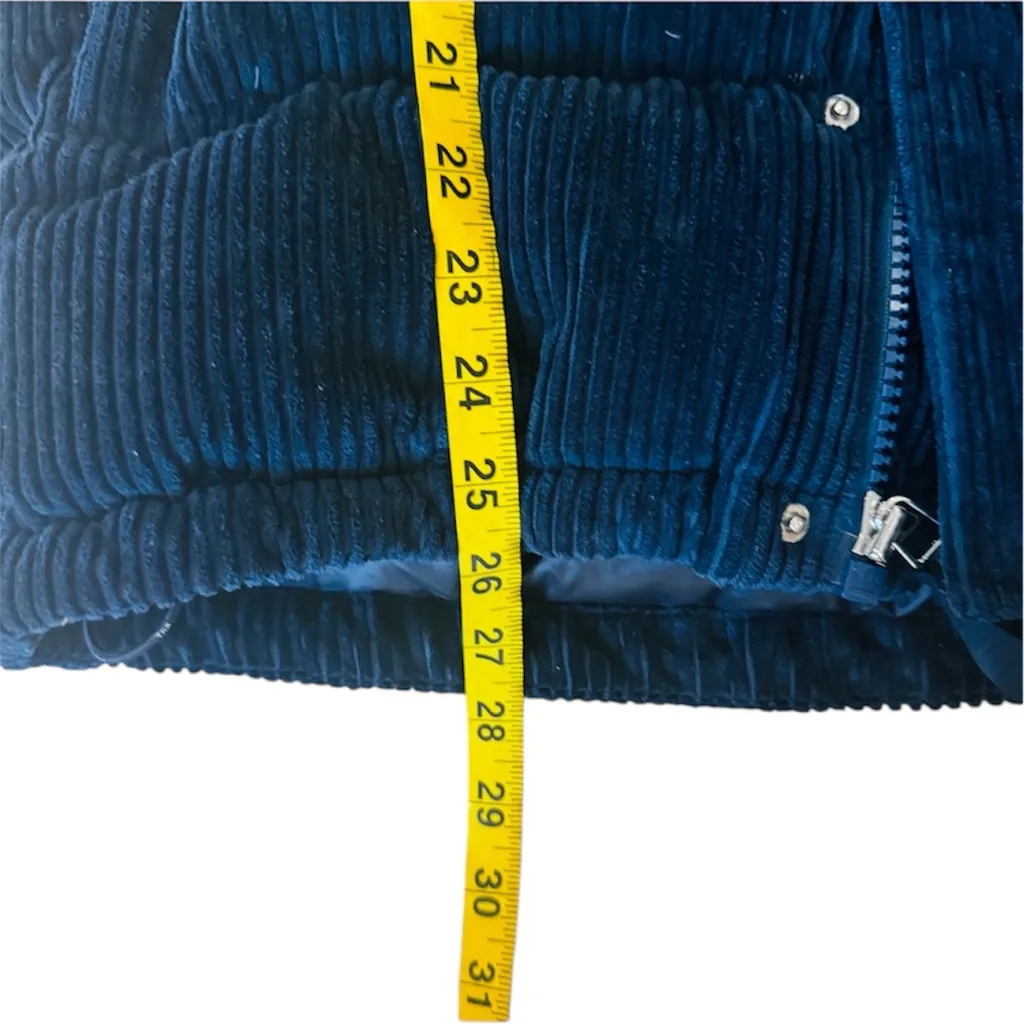 Aritzia corduroy Super Puff in  dark navy - Image 15