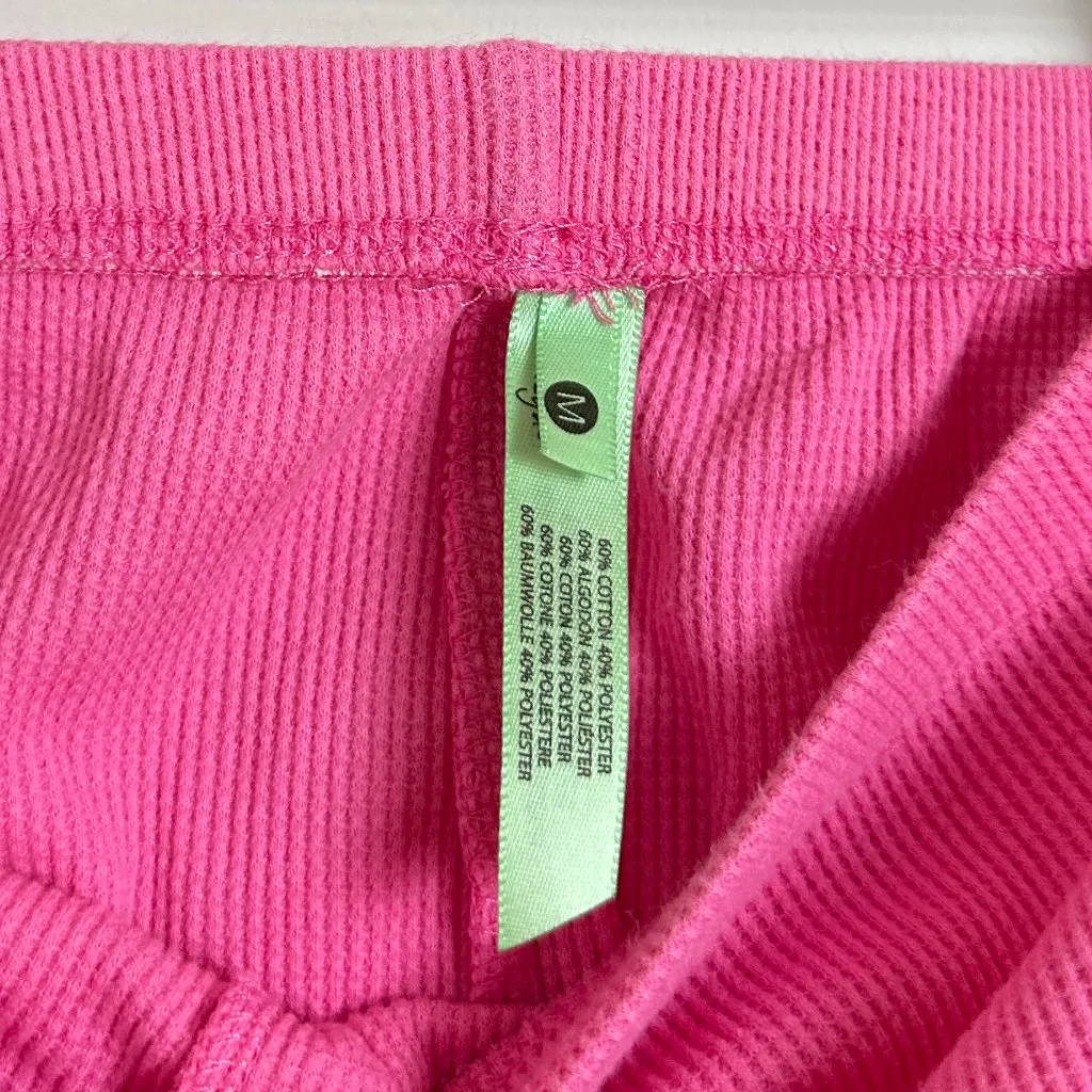 HONEYDEW Cozy Waffle Fabric Lounge Set for Stylish & Comfortable in Pink Medium - Image 10