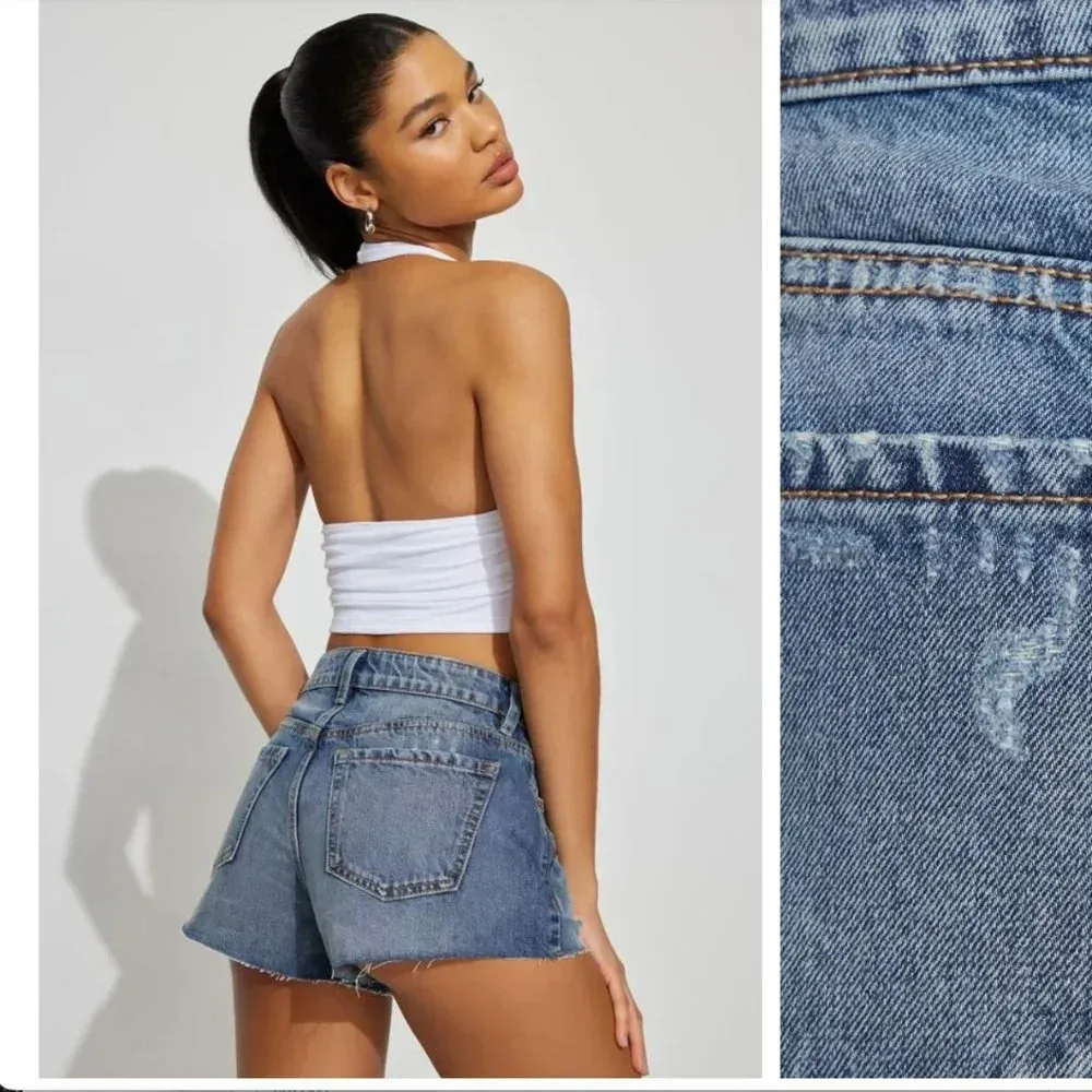 GARAGE DENIM Mini Festival / Cheeky Festival Denim Jeans Shorts - 5/27 - Image 2