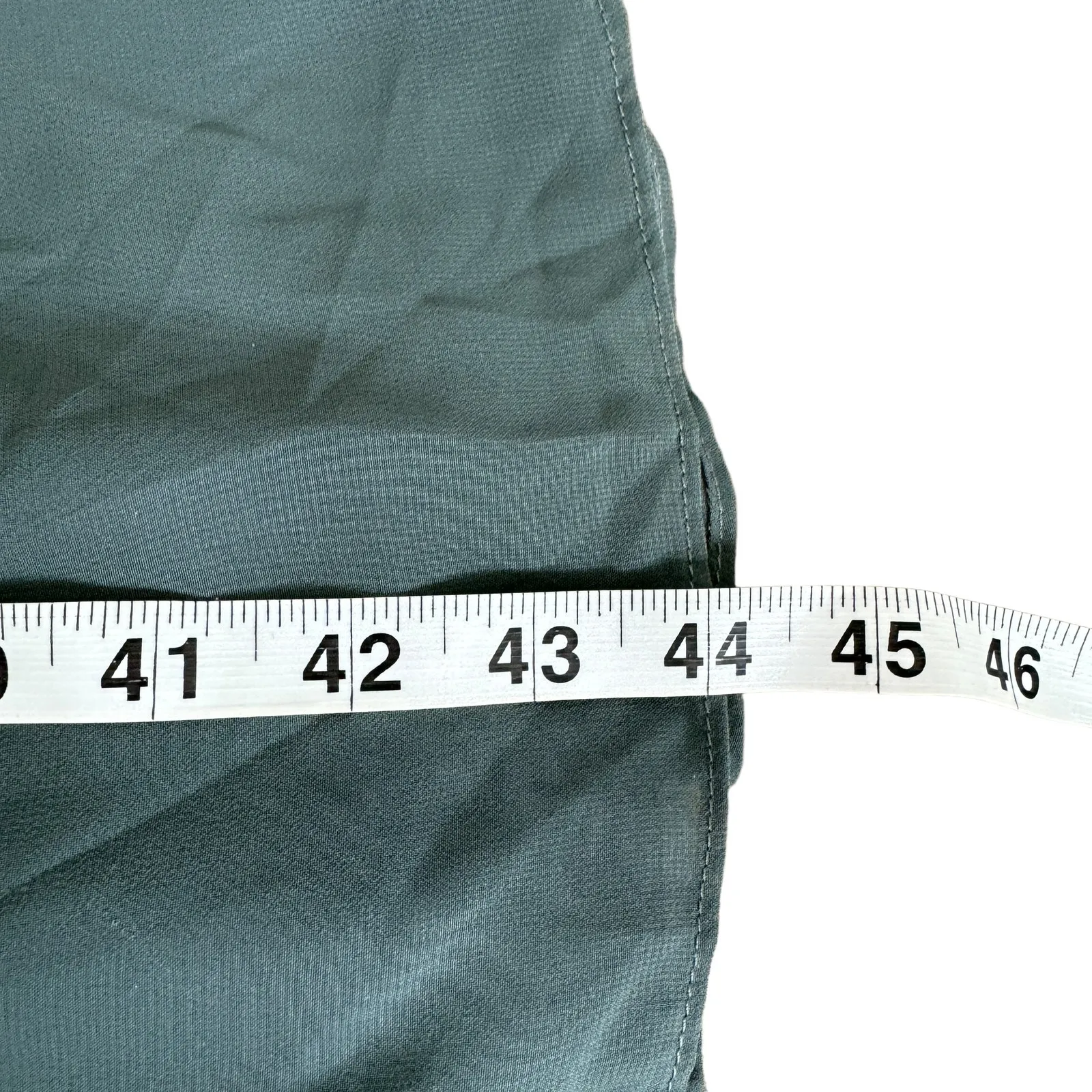 Revelry Valerie Chiffon Bridesmaid Dress Eucalyptus Ruffle Green Size 2 - Image 13