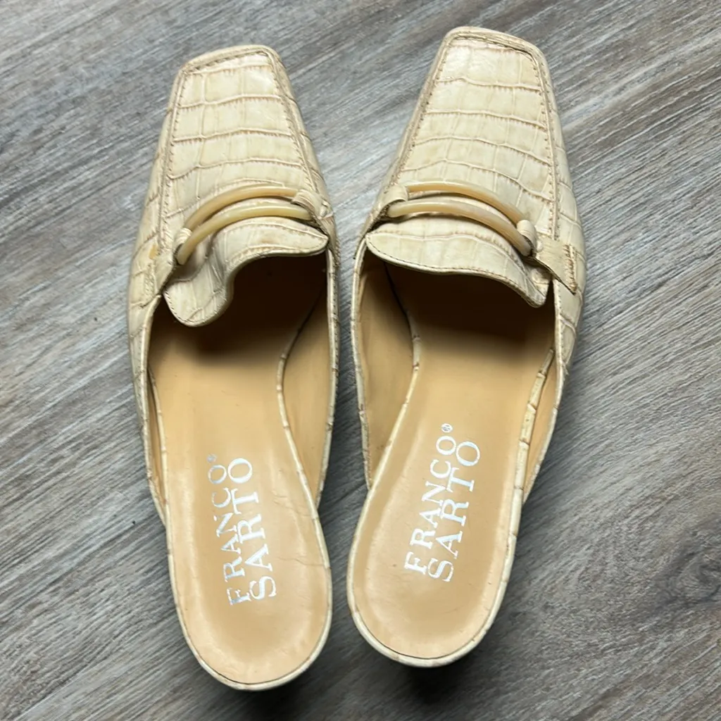 Franco Sarto Croc-Embossed Pumps  Size 8 - Image 4