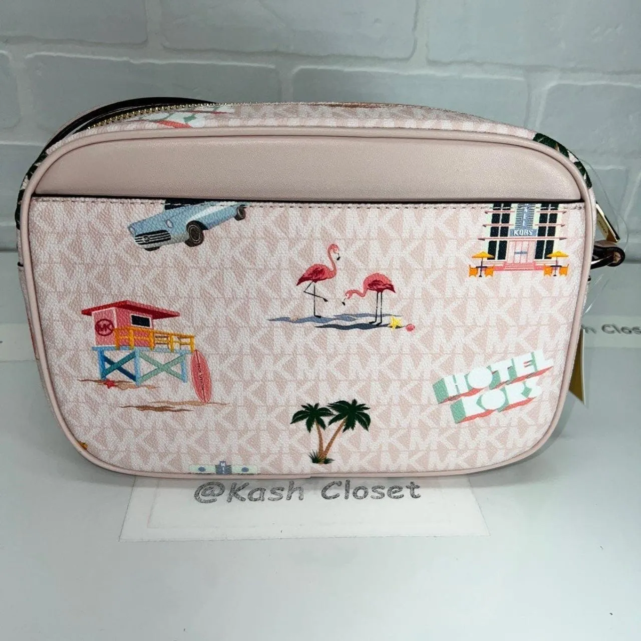 Light Powder Blush Chain Crossbody - Image 5