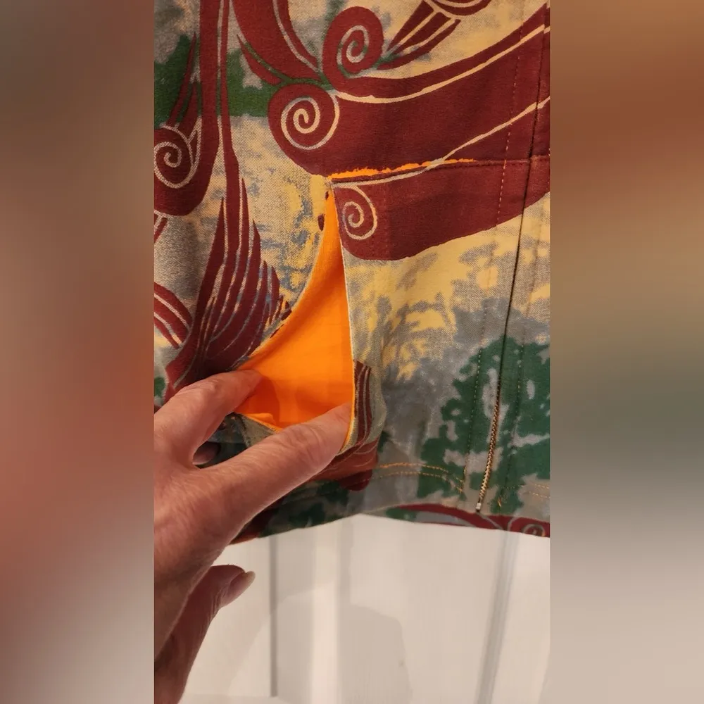 Christian Audigier Crystal Rock Women’s Orange Rhinestone Hoodie Size Small - Image 7