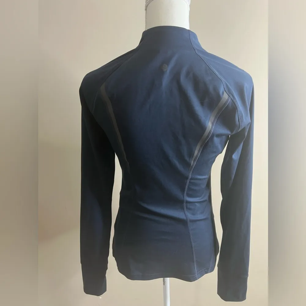 Zella navy blue zip front jacket small - Image 12