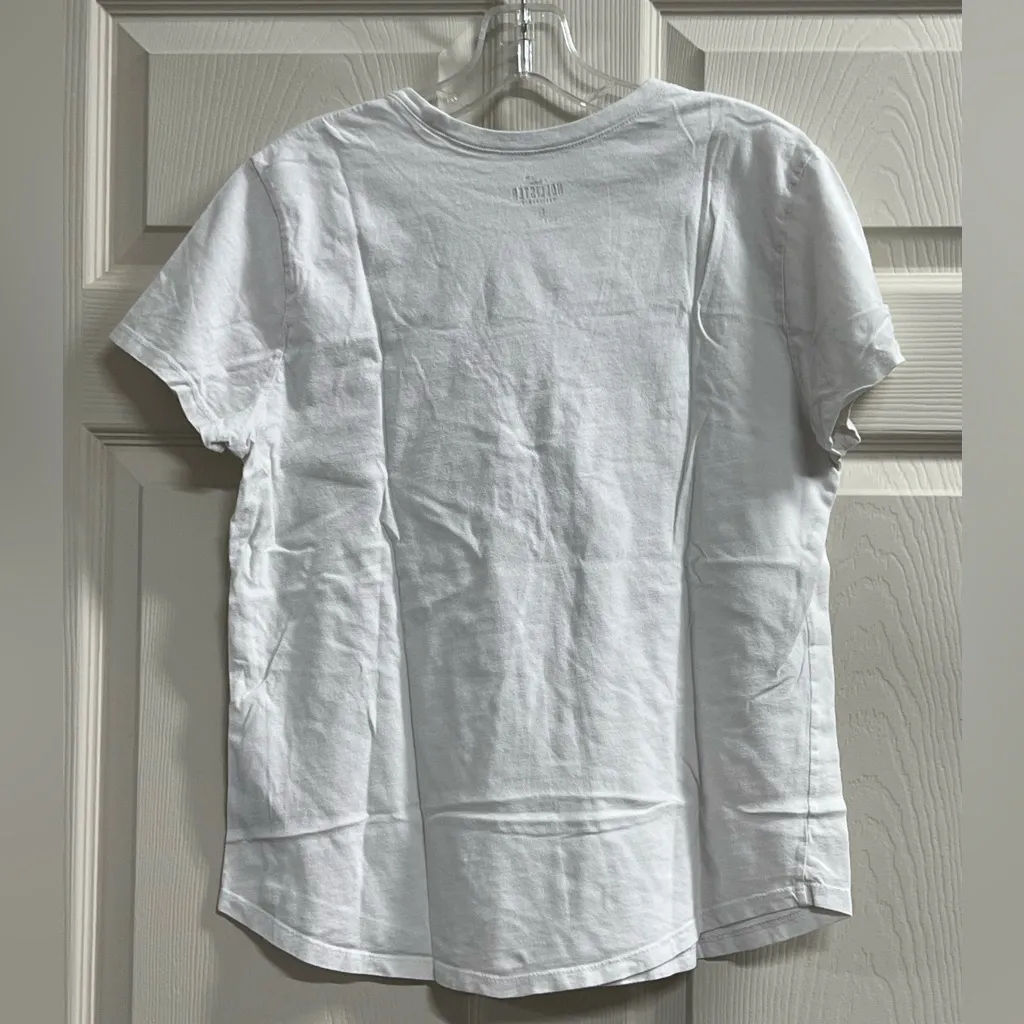Hollister Womens White Malibu, California Flower T-shirt - Size Small - GUC - Image 2