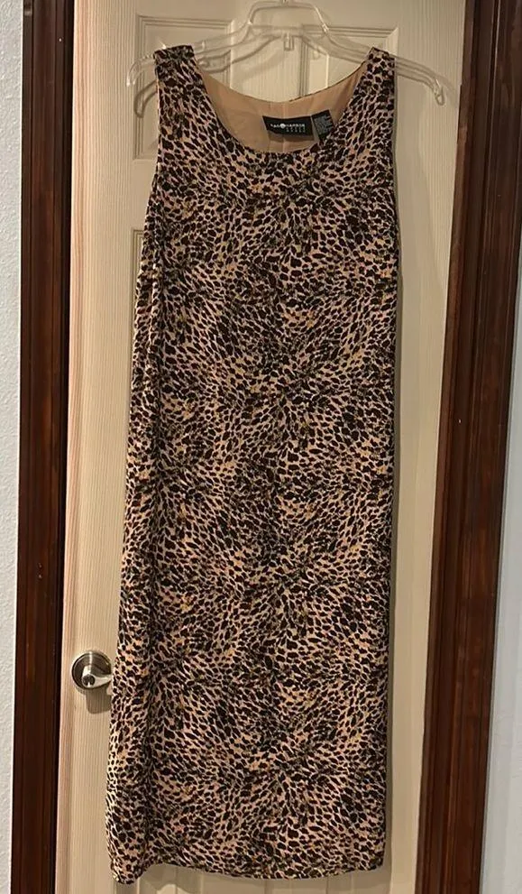 Vintage Sag Harbor Leopard Print 2 Piece Dress Suit 18W - Image 2