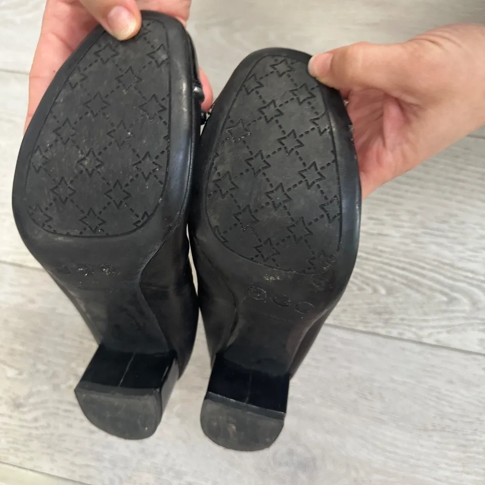 French sole shoe fs/ny fsny black patent heel size 8.5 business‎ casual - Image 5