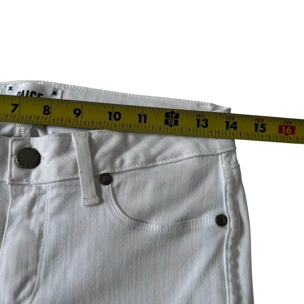 Paige Verdugo Ultra Skinny Jeans White Women Size 28 | 40-8 - Image 4