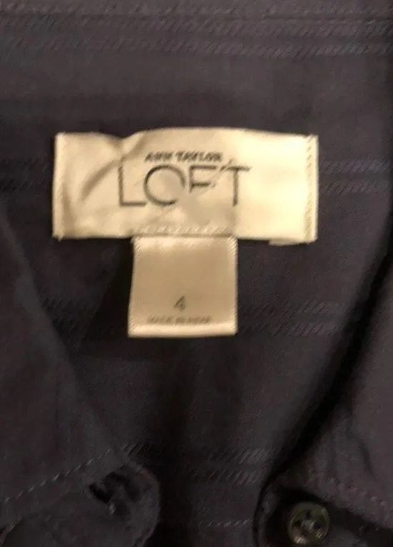 Navy blue button down dress shirt never worn long sleeve  - Image 3