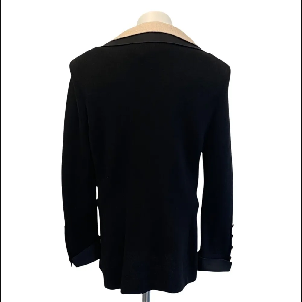 ST. JOHN EVENING Santana Knit Triple Style Rhinestone Button Cardigan Size 12 - Image 10