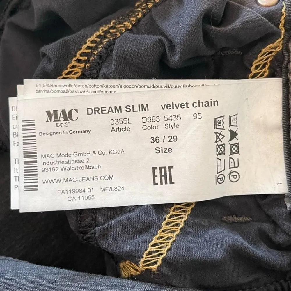 Mac Dream Slim Velvet Chain Jeans - Image 3