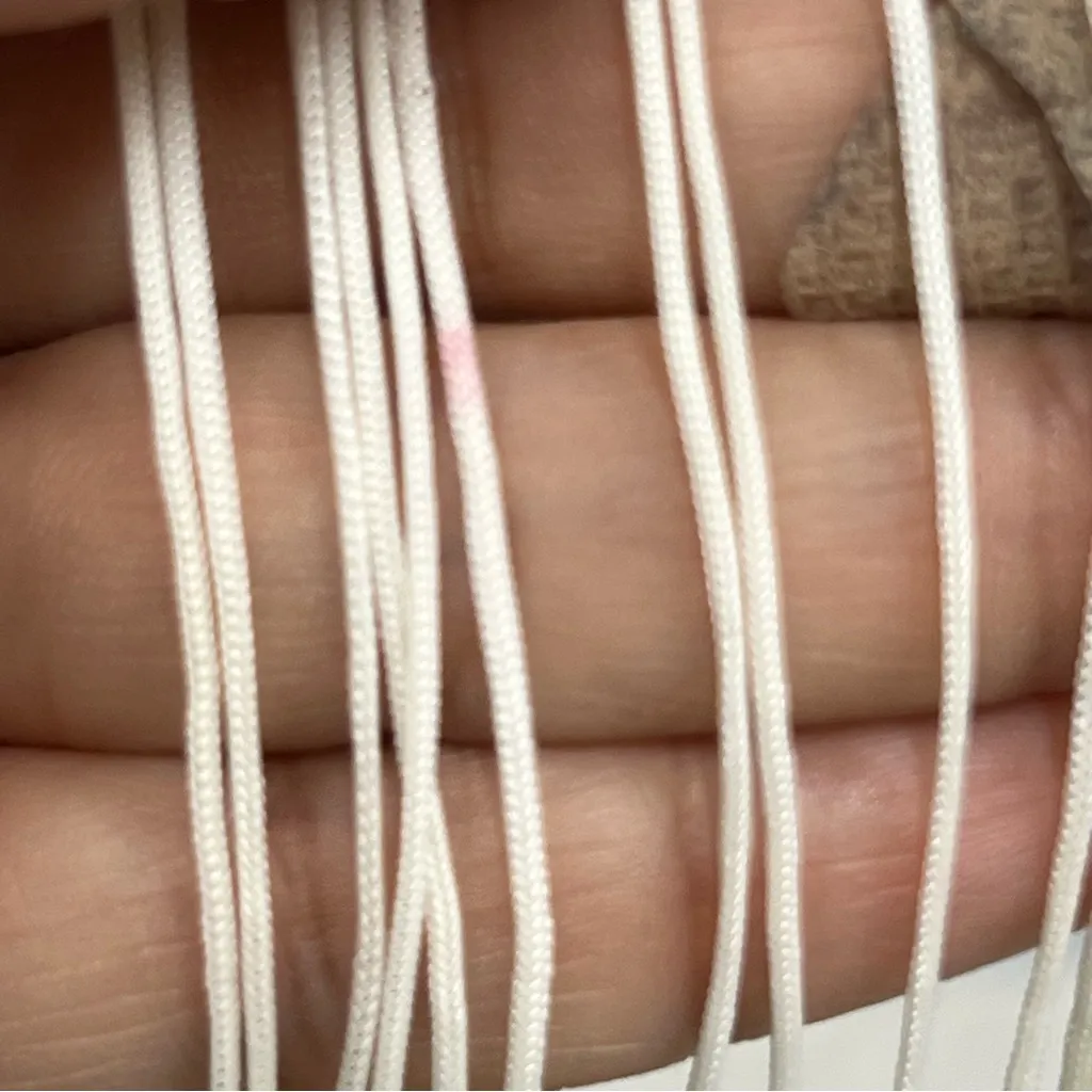 NWT BCBG Maxazria one size Cream Fringe Sleeveless crochet poncho silk blend SEE - Image 15