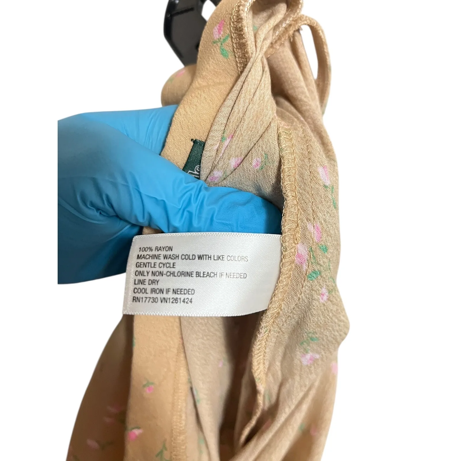 Wild Fable Womens XL Floral Beige Pink Midi Maxi Long Skirt Y2K 90s Cottagecore - Image 5