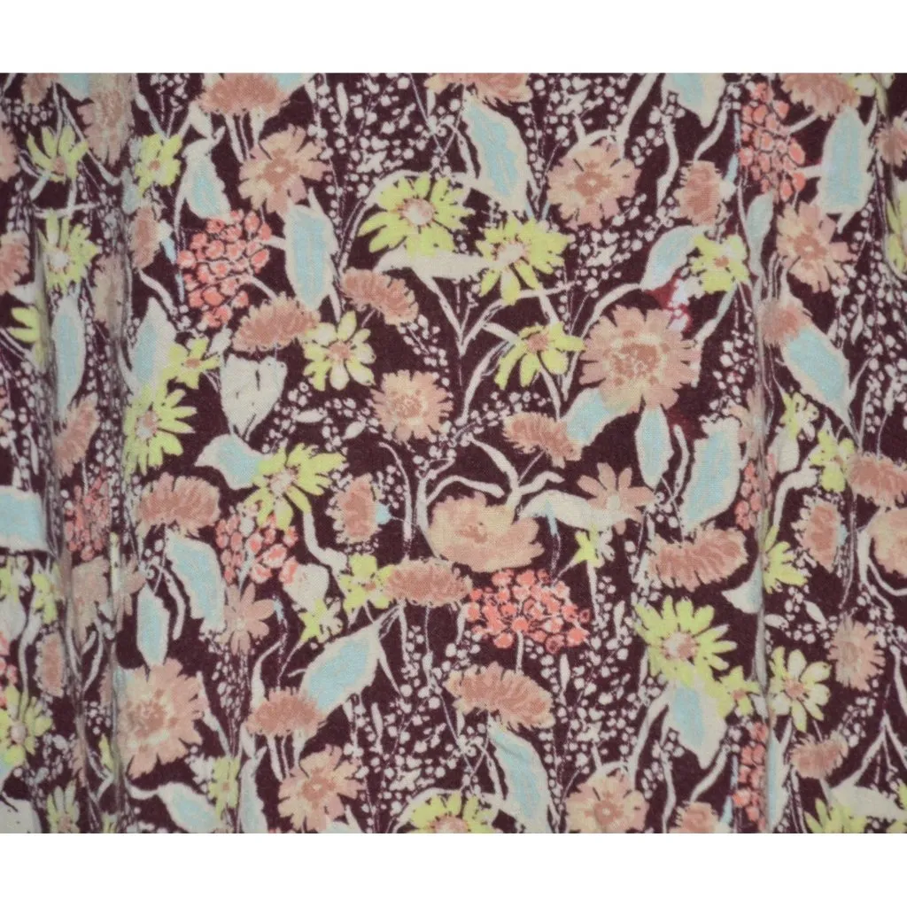 Ava & Viv Women's V-Neck Blouse Plus Size 1X Floral Fall Leaves 3/4 Sleeves - Image 3