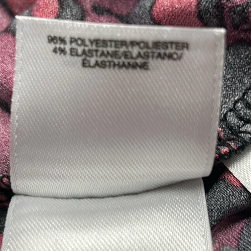 Anne Klein Red and Black Patterned Top Size XL - Image 13