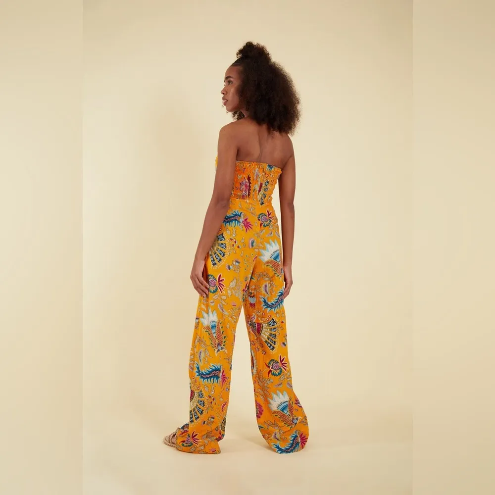 Charina Sarte Talaia Ribbon Strapless Jumpsuit, Size L New w/Tag Retail $388 Size L - Image 9