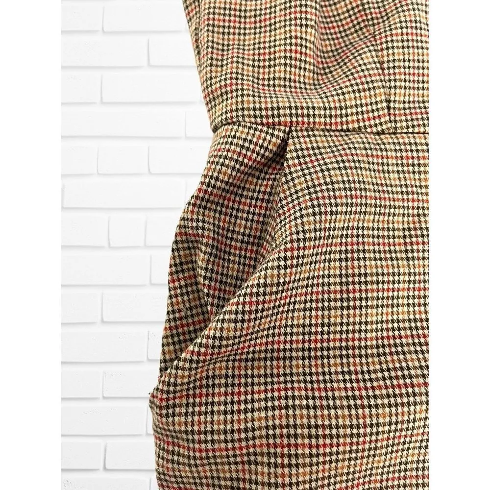 Gypsies‎ & Moondust Women's S Overall Jumpsuit Checkered Plaid Square Neck - Image 9