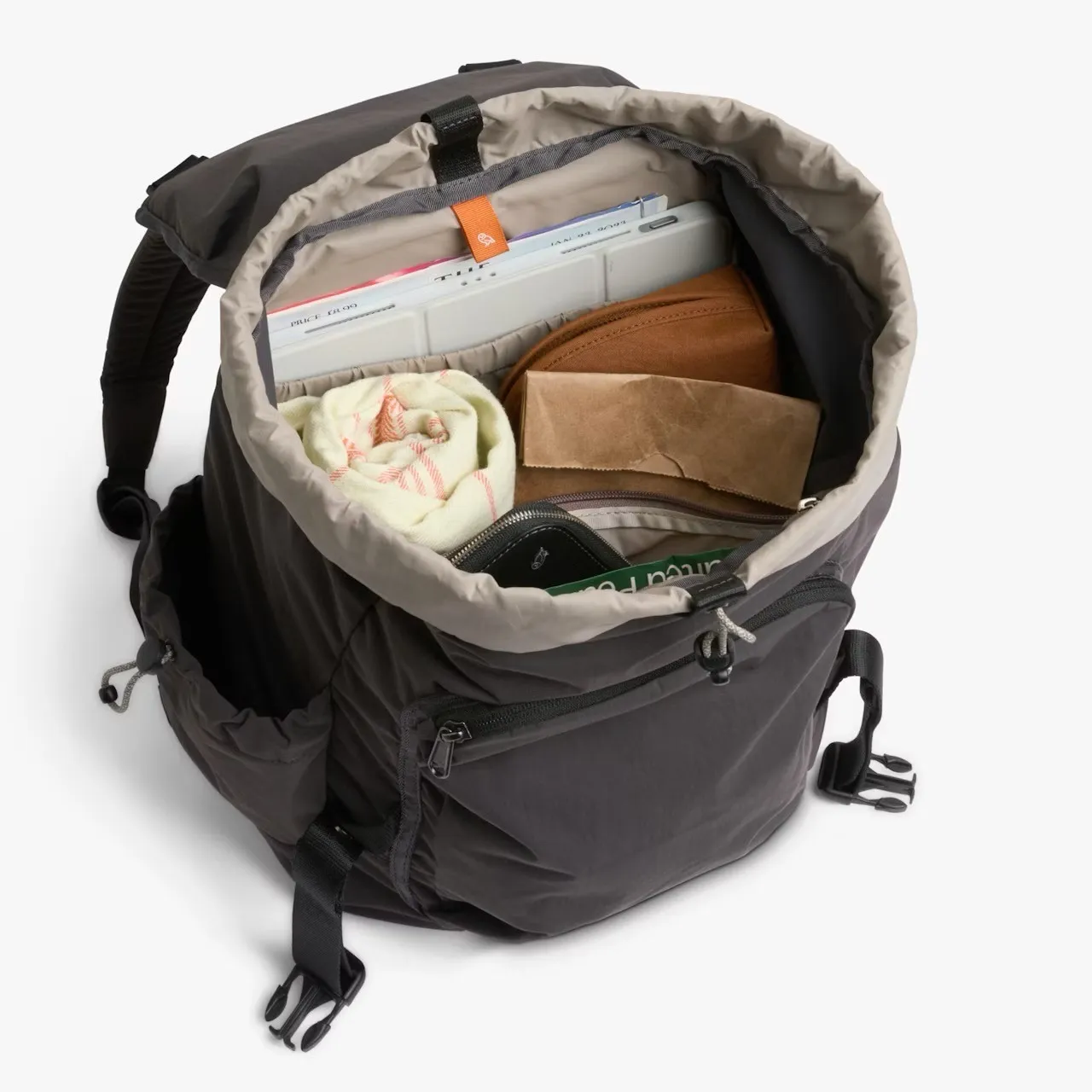 Bellroy Cinch 20L Lightweight Backpack in Charcoal Grey, EUC Gray - Image 4