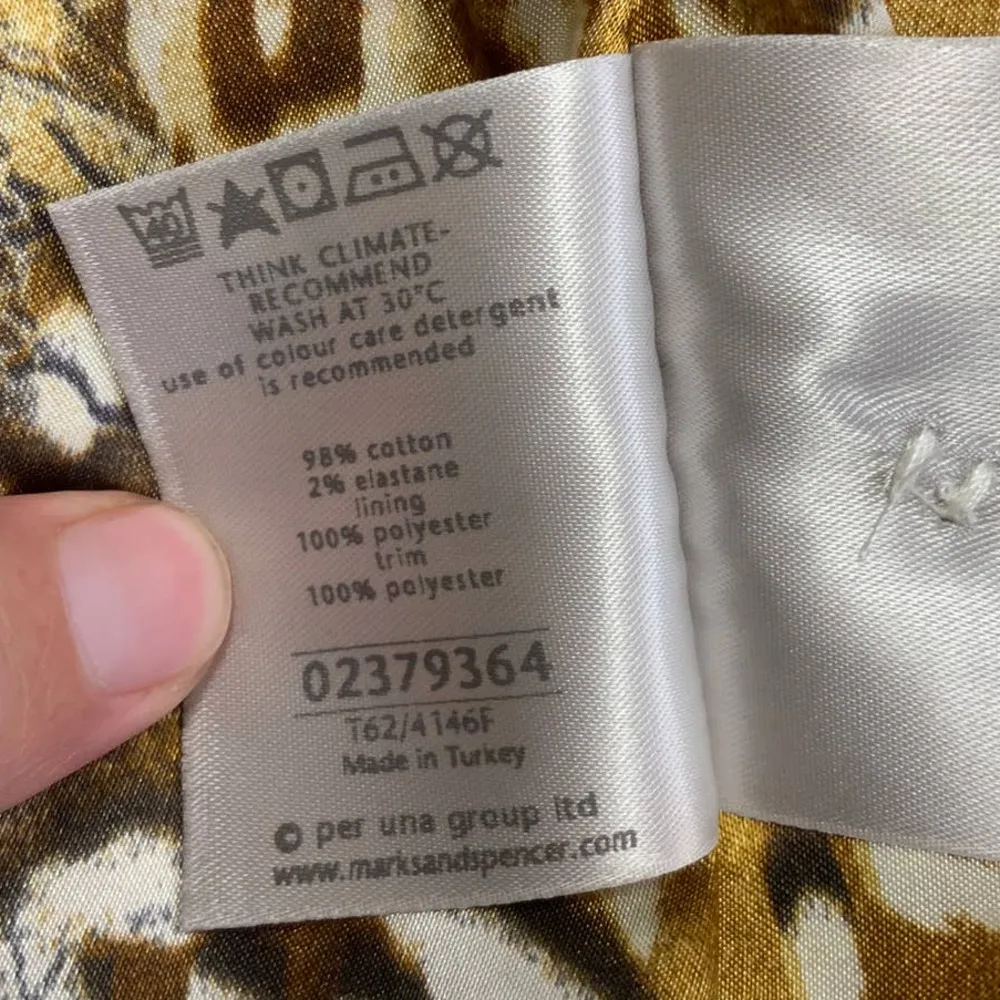 Per Una x Marks & Spencer | Sz 12 | Women's Cream Button Front Lined Rain Jacket - Image 5