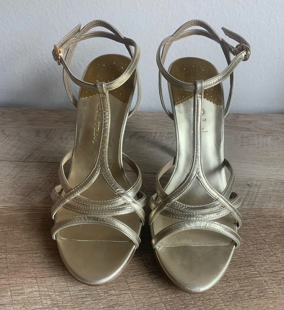 Cole Haan Lelia Pale Gold Air Strap Heels - Image 3