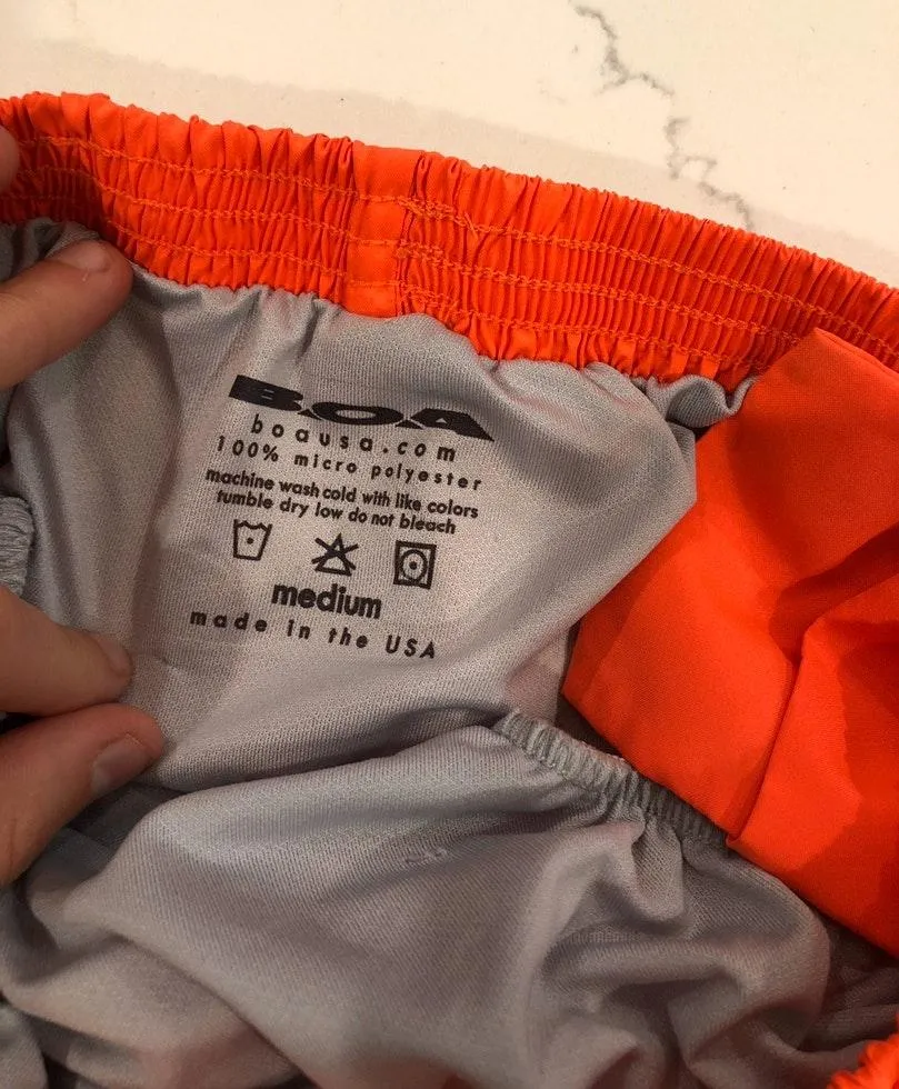 BOA Running Shorts Orange Size M - Image 2