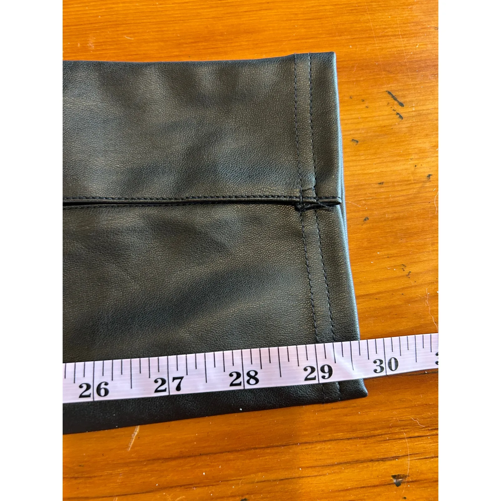 Very J faux leather pants NWT size L side zip skinny moto goth - Image 10