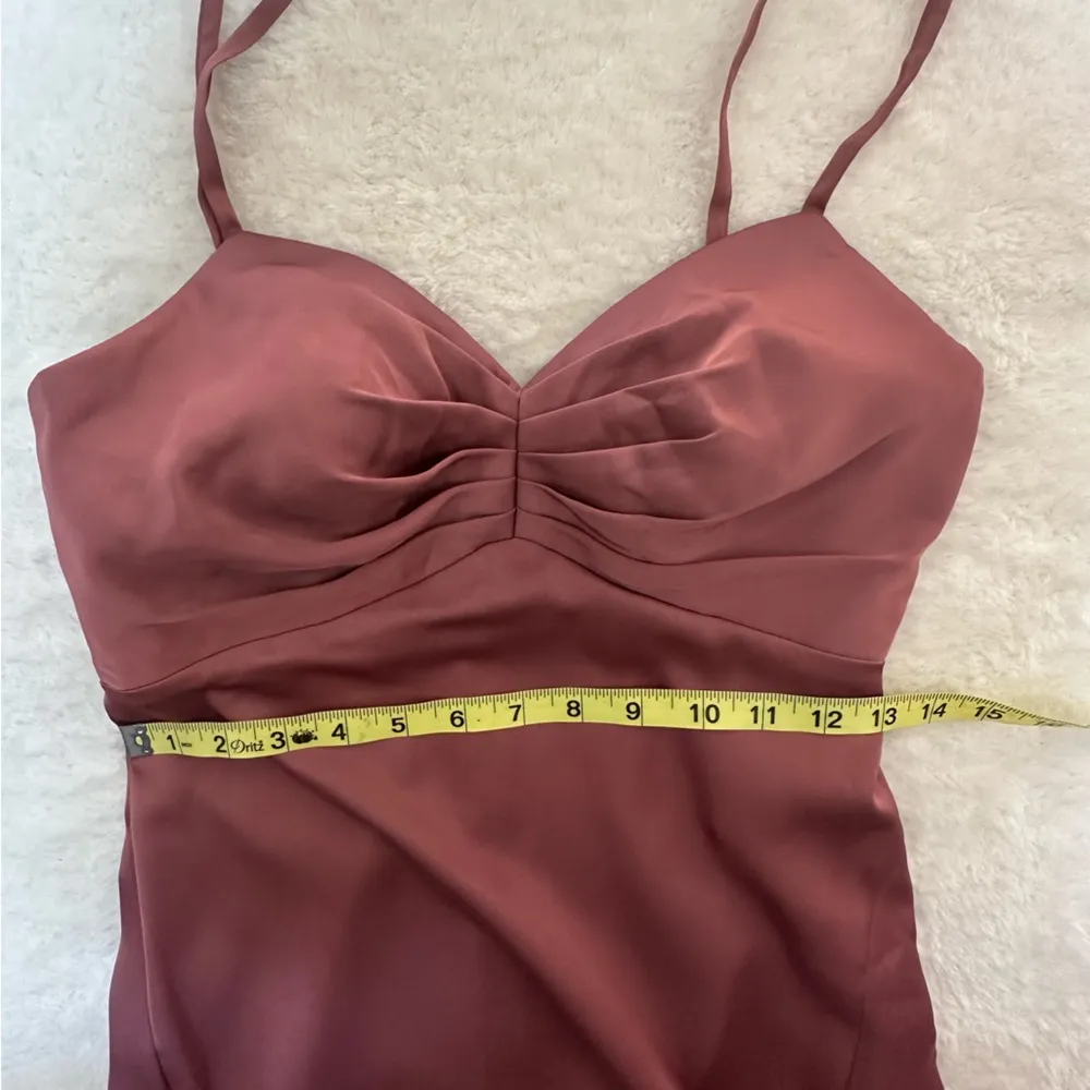 Linia stretch satin bridesmaid dress size A4 amethyst - Image 7