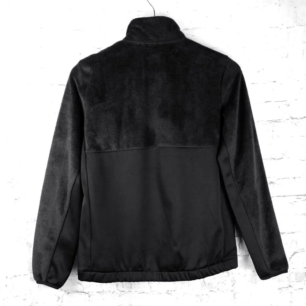 Adidas Originals Sweatshirt Women S Black Fleece Detail Half-Zip Pocket Gorpcore - Image 8