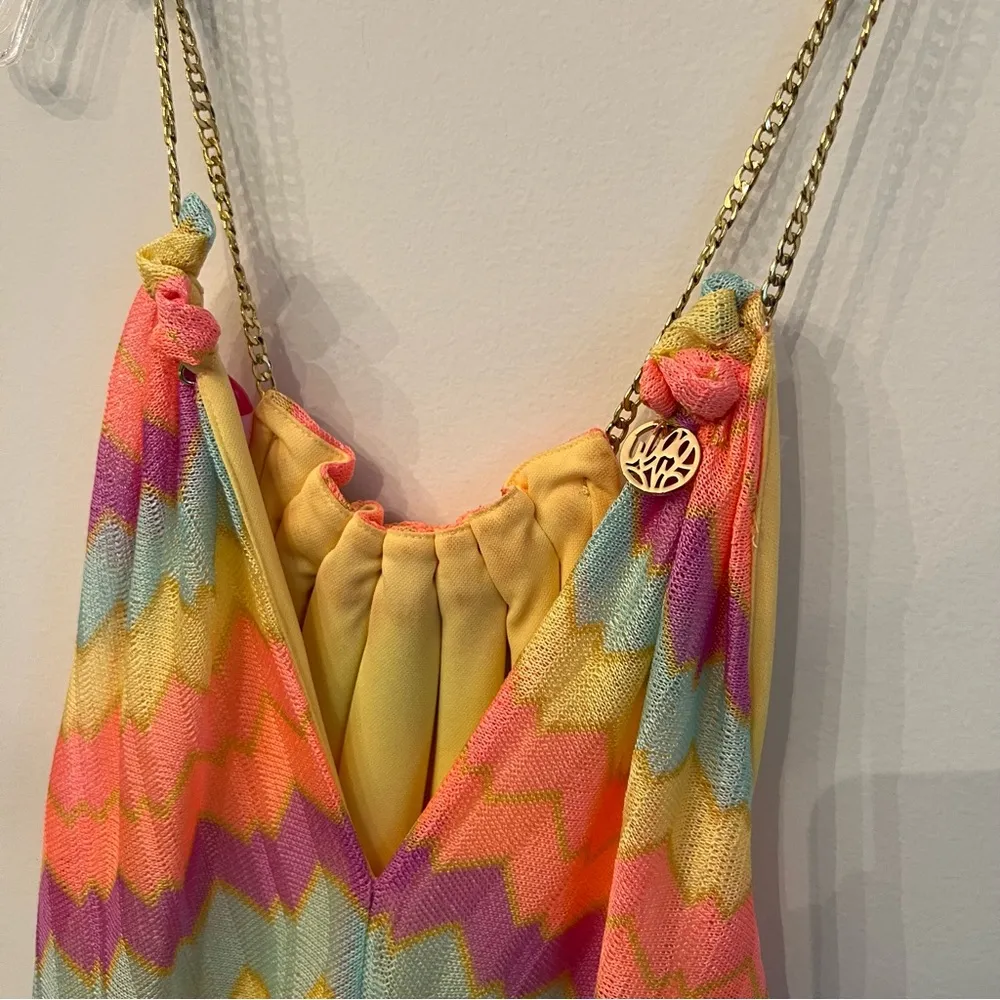 Lilly Pulitzer Inna Maxi Bright Multi-Color Knit Dress with Side Slits | XS - Image 10