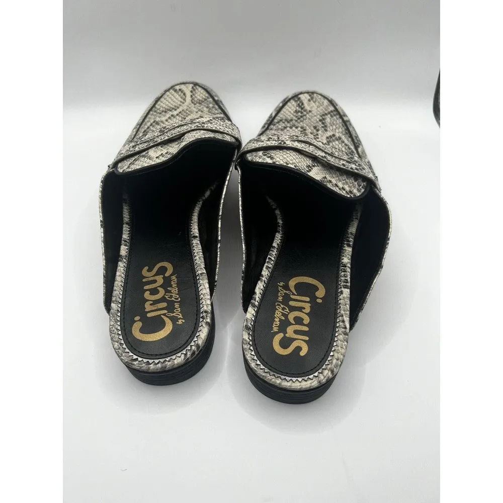 Circus by Sam Edelman Womens Hal Animal Snake Print mules shoes sz 9.5M - Image 6