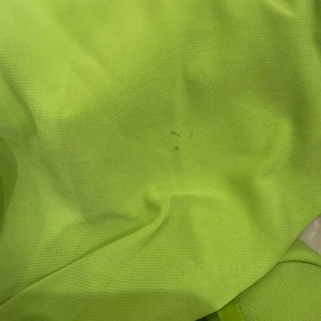 Mac Duggal 27110 Size 6 Bright Lime Neon Green Cutout Twist Open Back Maxi Dress - Image 9