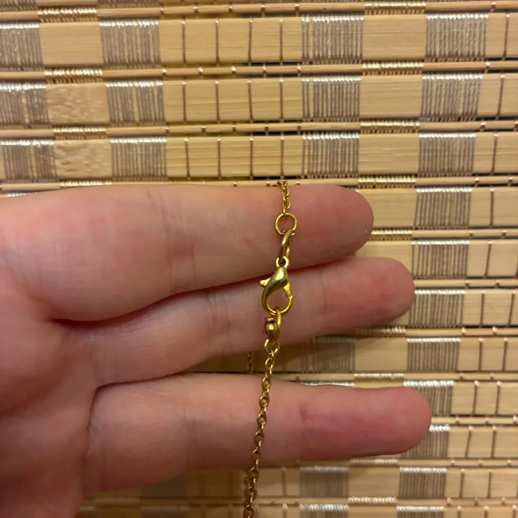 Vintage Hallmark Cards Flower Cameo Necklace - Image 5