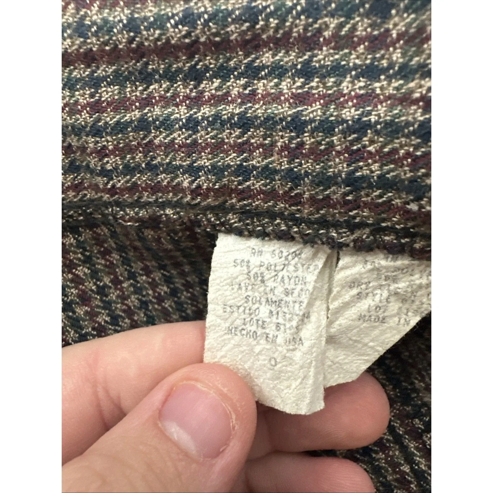 35th & 10th Women’s Size 9 High Waist Plaid Tapered Dress Pants Brown Gray - Image 12