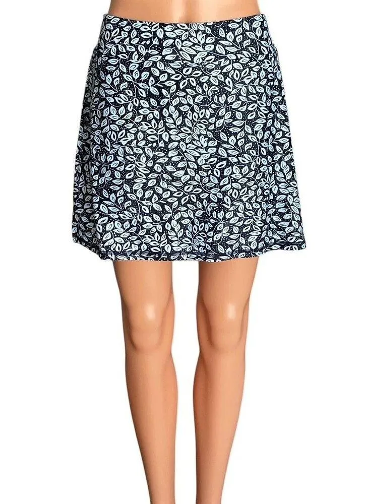 NWT ~ LouKeith Blue & Black Activewear Skort Golf Tennis Mini Skirt ~ Women's M Size M - Image 2
