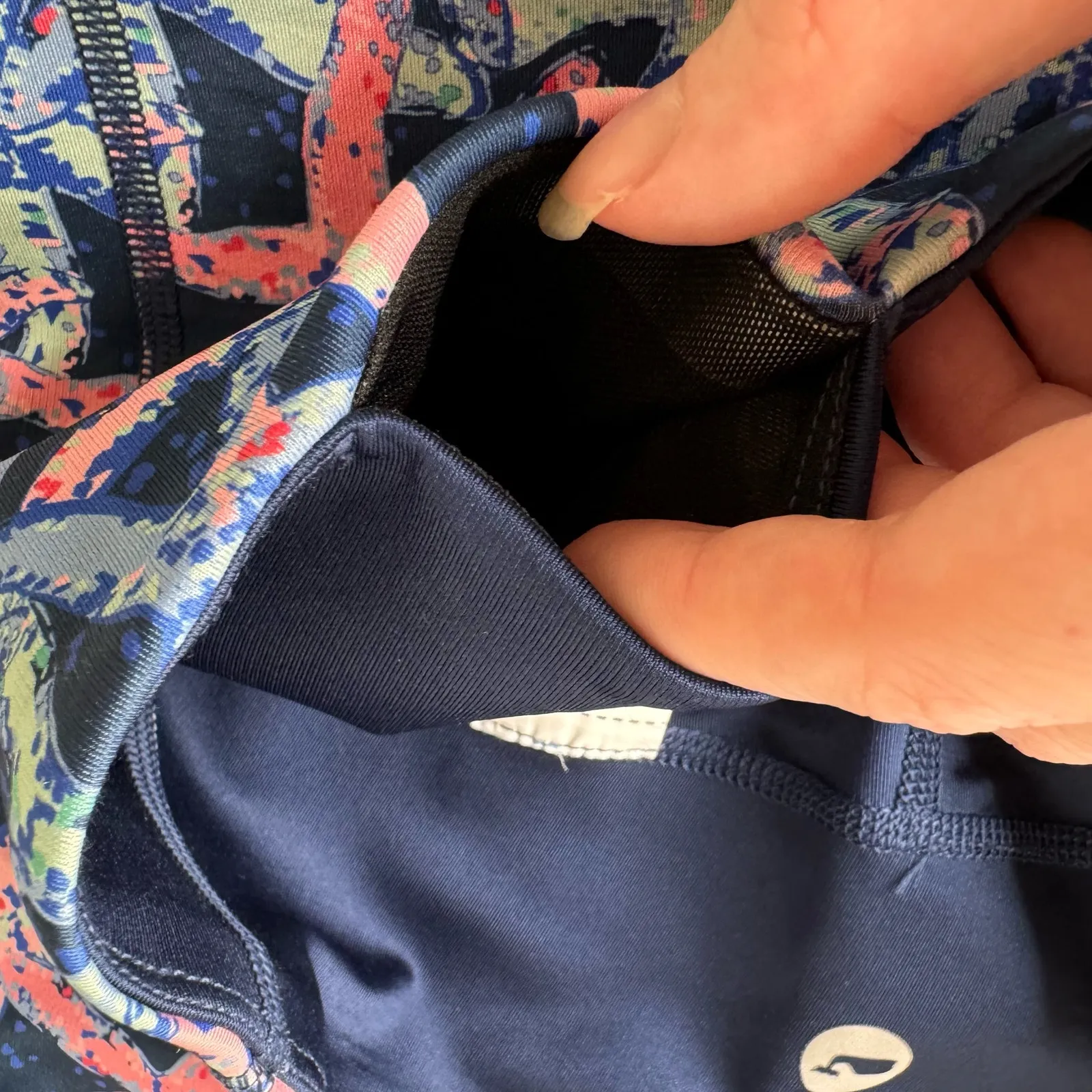 Vineyard Vines‎ Womens Performance Reversible Starfish Navy Leggings XXS Preppy - Image 9