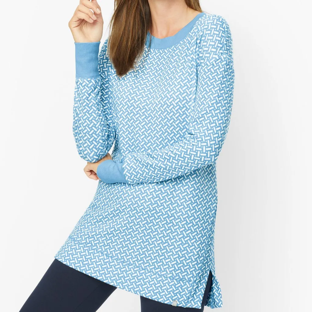 Bundle of T by Talbots Blue & Gray Comfy Cozy Soft Zig Zag Geo Pullover Sweaters - Image 3