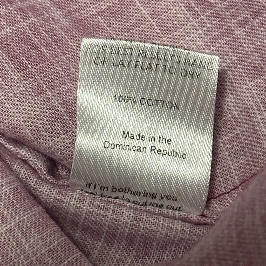 The Kit Pink Cotton Button Down Shirt Large - Image 4