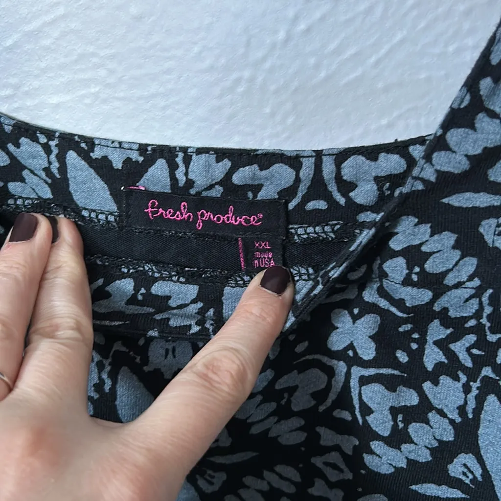 Fresh Produce square neck summer sleeveless tank cotton mini Dress xxl 2x - Image 3