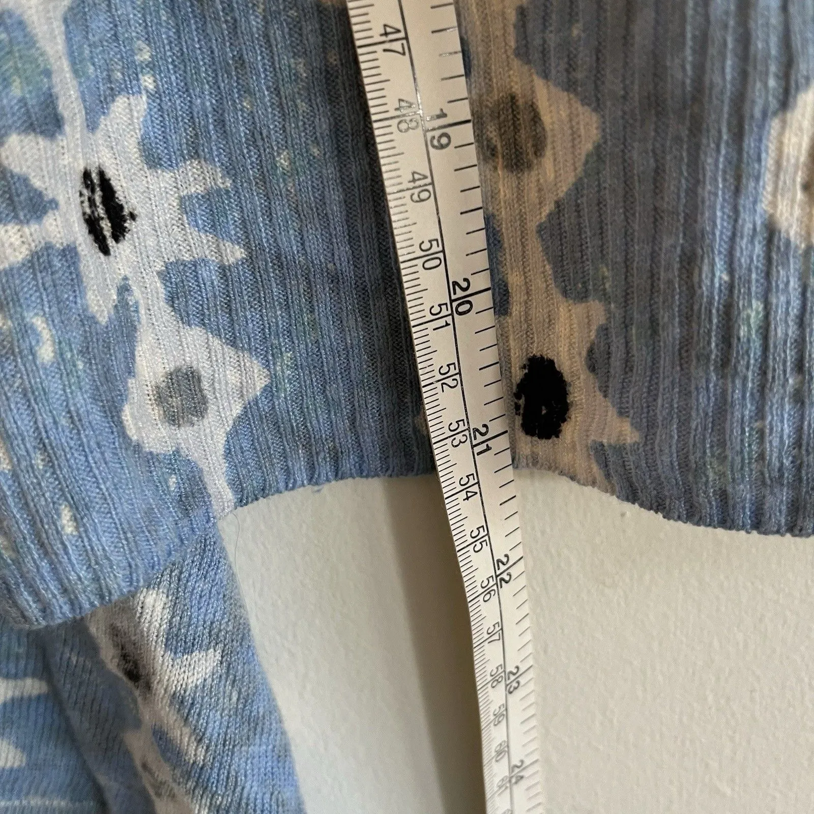 New NIC + ZOE Linen Blend Cardigan Blue Featherweight Long Sleeve Artsy Sz XS - Image 9