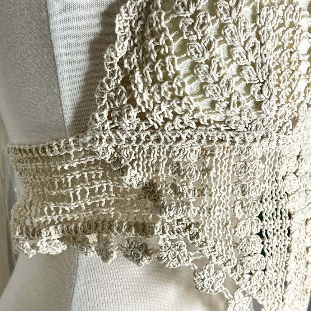 Crochet boho top Tie Backless Halter - Image 4