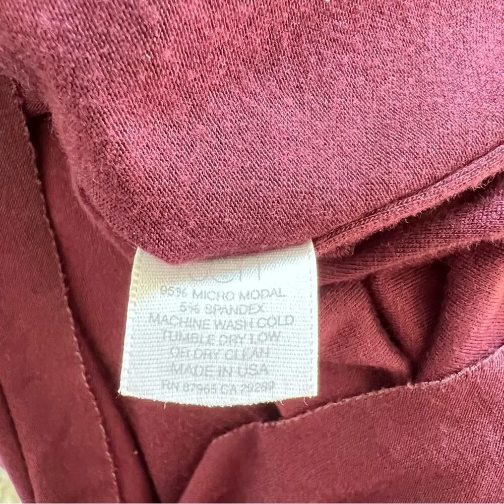 SEN Women's Alaia Sleeveless Side Ruched Burgundy Dress Red - Image 10