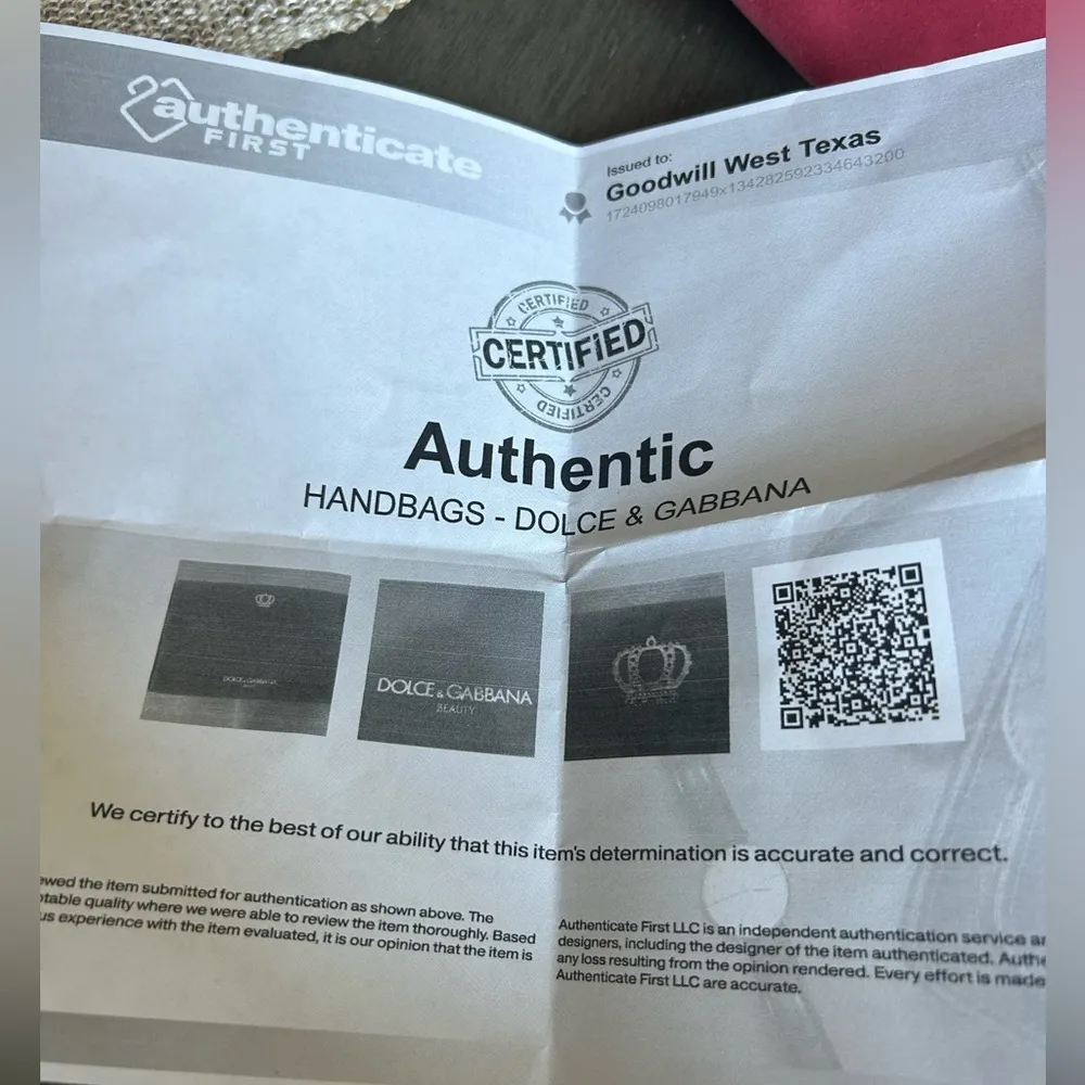 Dolce & Gabbana Beauty Red Velour Maroon Gold Zipper Bag - Image 2