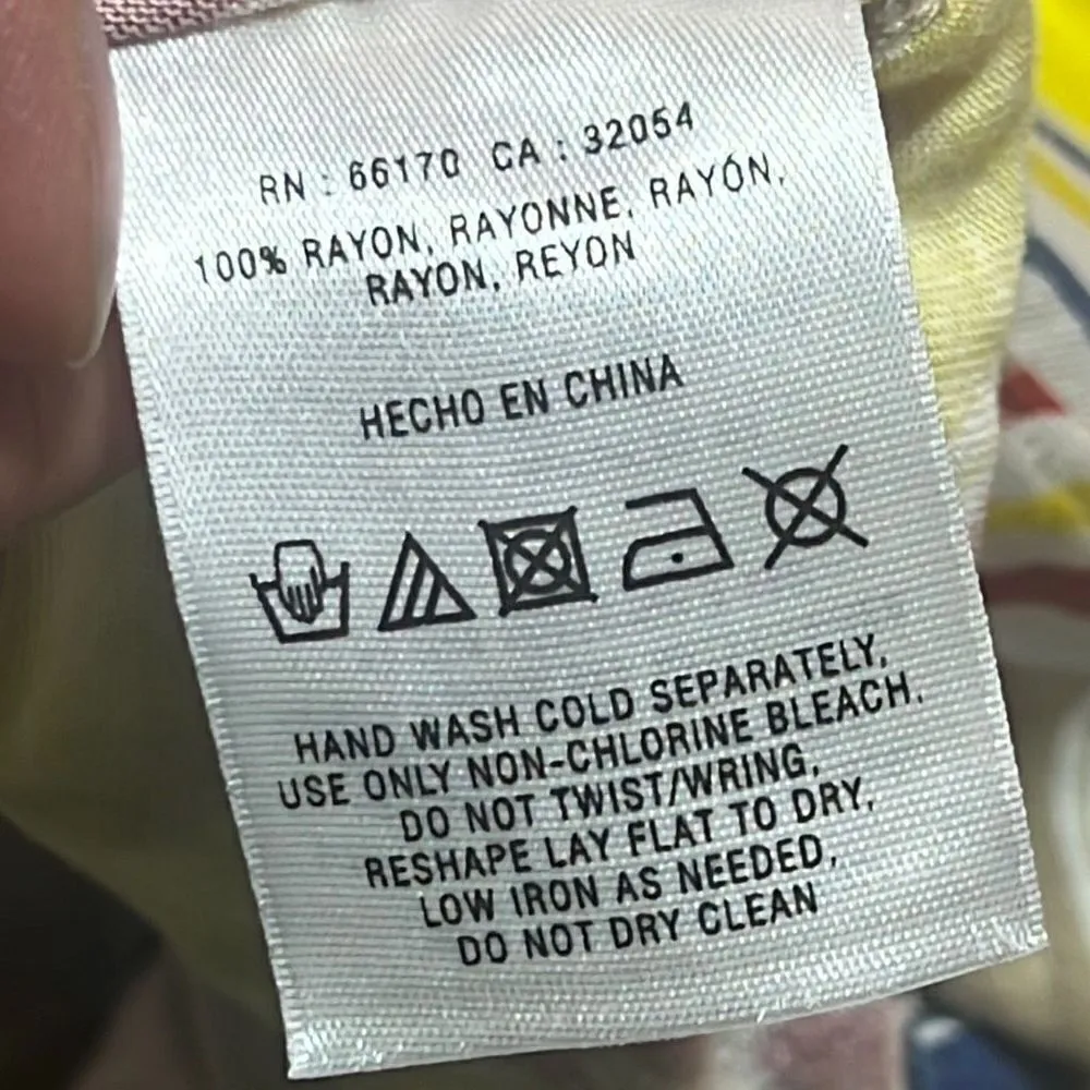 Anthropologie Ric Rac Floral Tie Waist Sleeveless Top Multi Size XS NWT Festival Yellow - Image 11