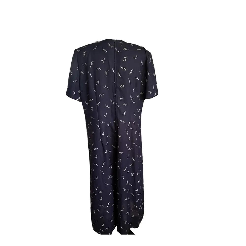 Vintage Leslie Fay Layered Look Short Sleeve Maxi Dress. Size Large - Image 4