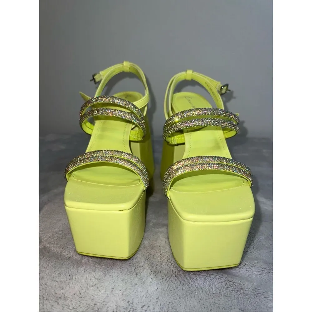 NEW Mila Jewel Ankle Strap Platform Sandal Sam  Edelman 8 - Image 2