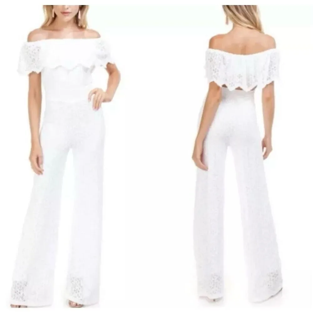 Nightcap Positano about lace off shoulder jumpsuit size 2 - Image 2